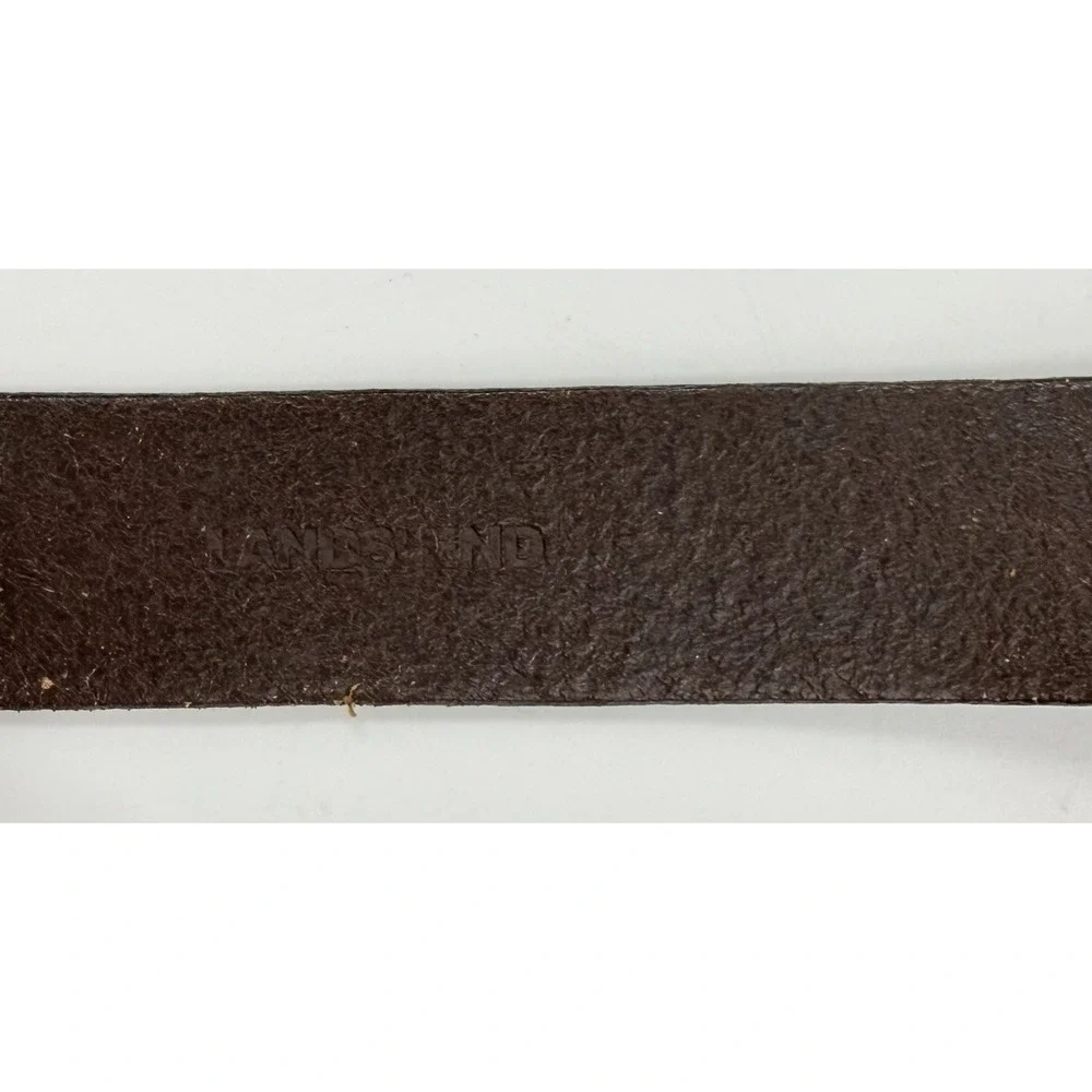 Lands' End‎ Dark Brown Leather Belt Men's Size 44 (52.25